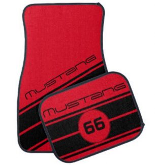Personalized Racing Stripes Car Floor Mats